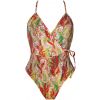 Swimsuit tan through Triangular - Green Seahorse