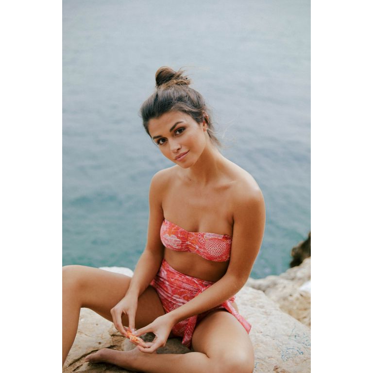 Bikini tan through top Caicai - Coral Crab