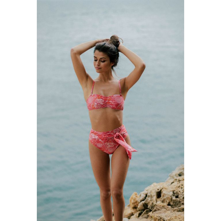 Bikini tan through bottom Caicai - Coral Crab