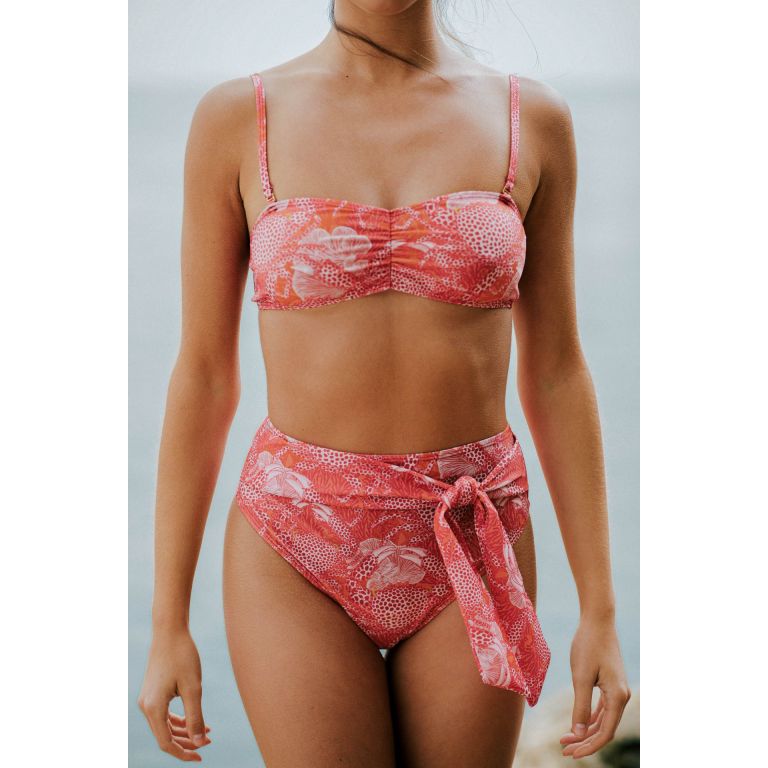 Bikini tan through bottom Caicai - Coral Crab